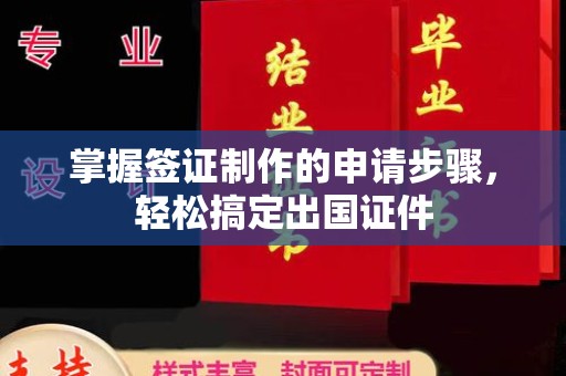 亳州掌握签证制作的申请步骤，轻松搞定出国证件